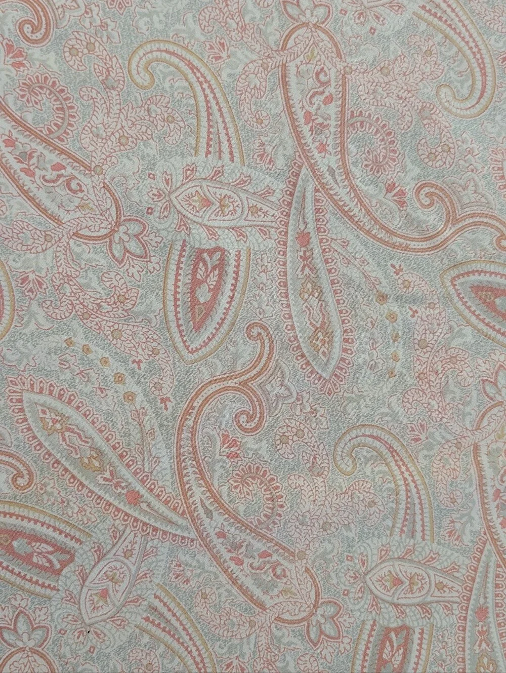 Venus Home Pink Paisley Cotton Flat Sheet Queen 88